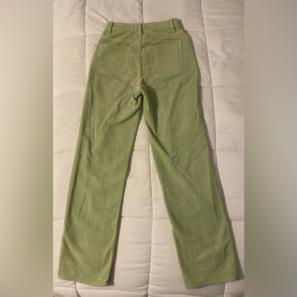 Pacsun sage/light green high waisted corduroy pants. - Picture 2 of 3